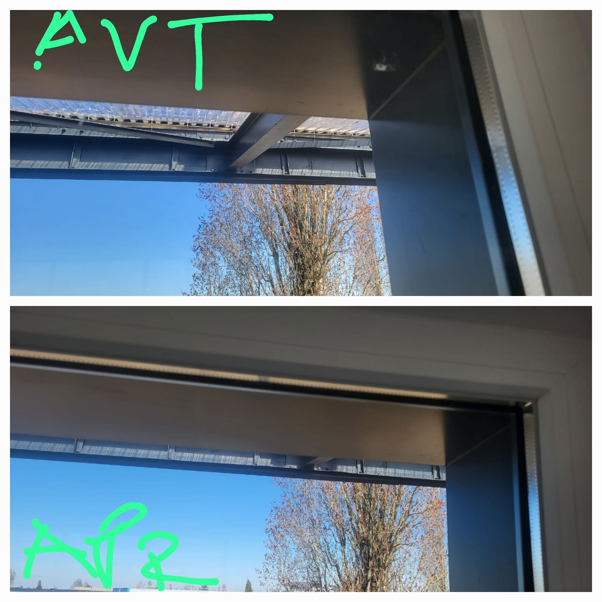 Nettoyage de vitres en hauteur